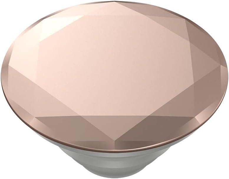 imagePopSockets Phone Grip with Expanding Kickstand Adhesive Grip Metallic Diamond Rose GoldMetallic Rose