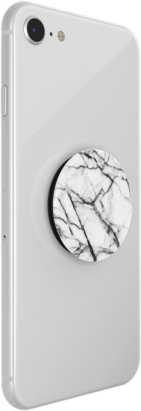 imagePopSockets Phone Grip with Expanding Kickstand Adhesive Grip Rose Gold Lutz MarbleDove Marble
