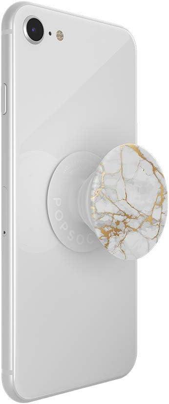 imagePopSockets Phone Grip with Expanding Kickstand Adhesive Grip Rose Gold Lutz MarbleGold Marble