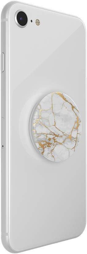 imagePopSockets Phone Grip with Expanding Kickstand Adhesive Grip Rose Gold Lutz MarbleGold Marble