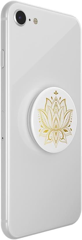 imagePopSockets Phone Grip with Expanding Kickstand Adhesive Grip Rose Gold Lutz MarbleGolden Prana