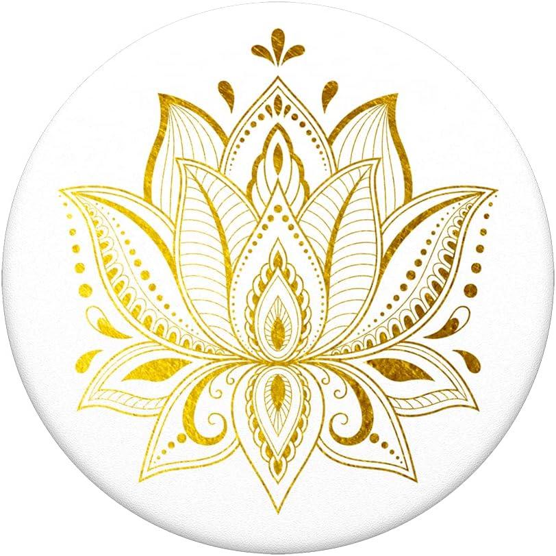 imagePopSockets Phone Grip with Expanding Kickstand Adhesive Grip Rose Gold Lutz MarbleGolden Prana