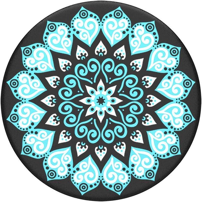 imagePopSockets Phone Grip with Expanding Kickstand Adhesive Grip Rose Gold Lutz MarbleMandala Sky