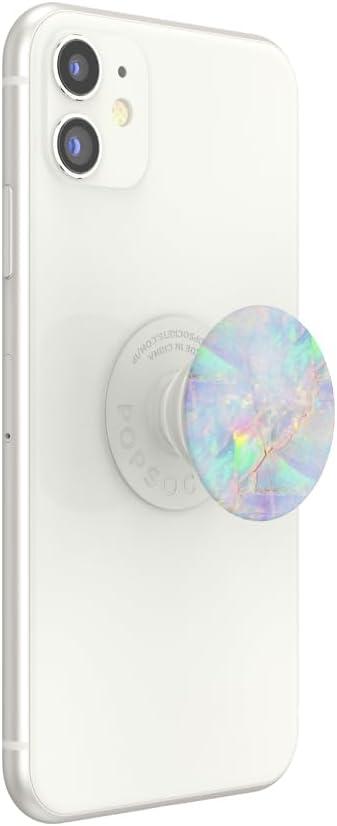 imagePopSockets Phone Grip with Expanding Kickstand Adhesive Grip Rose Gold Lutz MarbleOpal