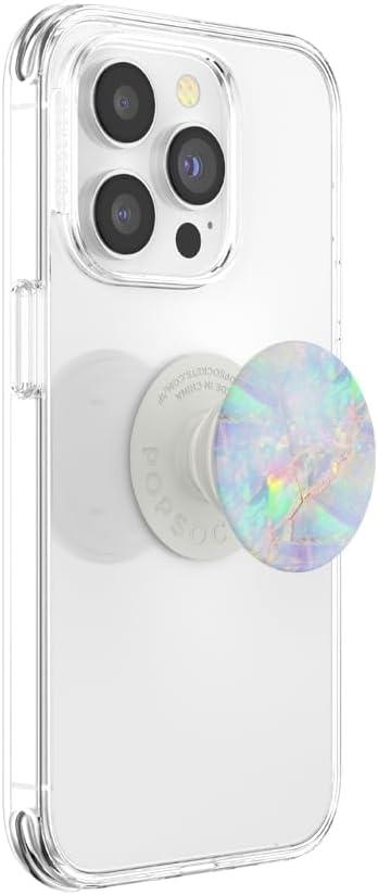 imagePopSockets Phone Grip with Expanding Kickstand Adhesive Grip Rose Gold Lutz MarbleOpal