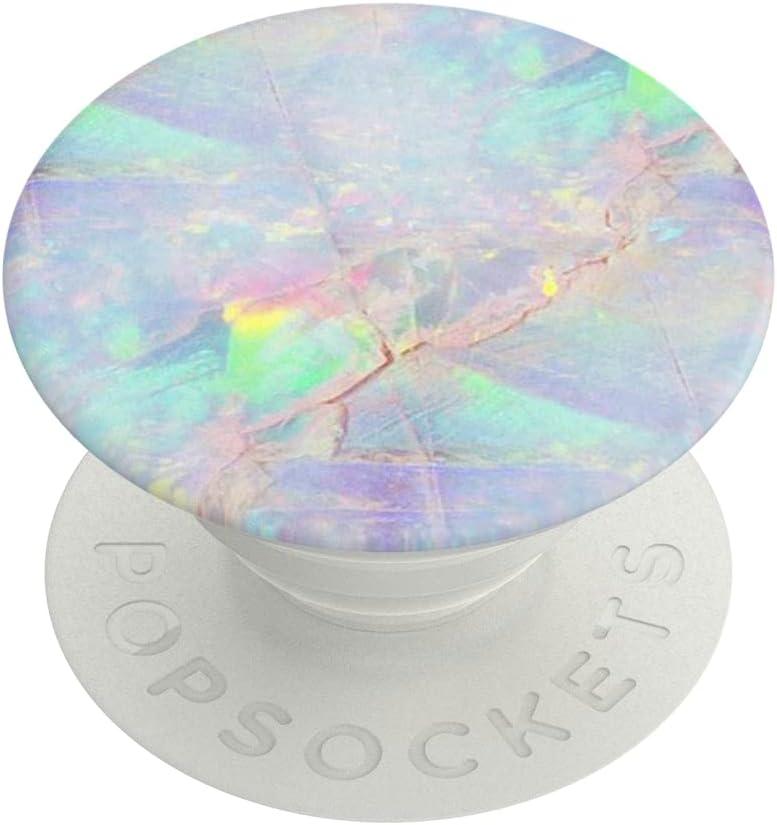 imagePopSockets Phone Grip with Expanding Kickstand Adhesive Grip Rose Gold Lutz MarbleOpal