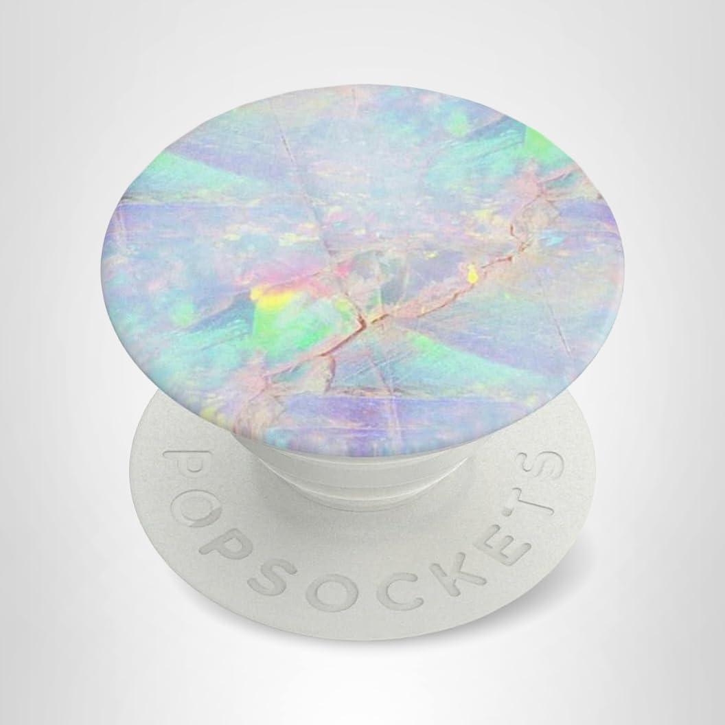 imagePopSockets Phone Grip with Expanding Kickstand Adhesive Grip Rose Gold Lutz MarbleOpal