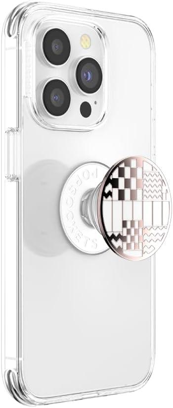 imagePopSockets Phone Grip with Expanding Kickstand Adhesive Grip Enamel Hamsa HandBlue