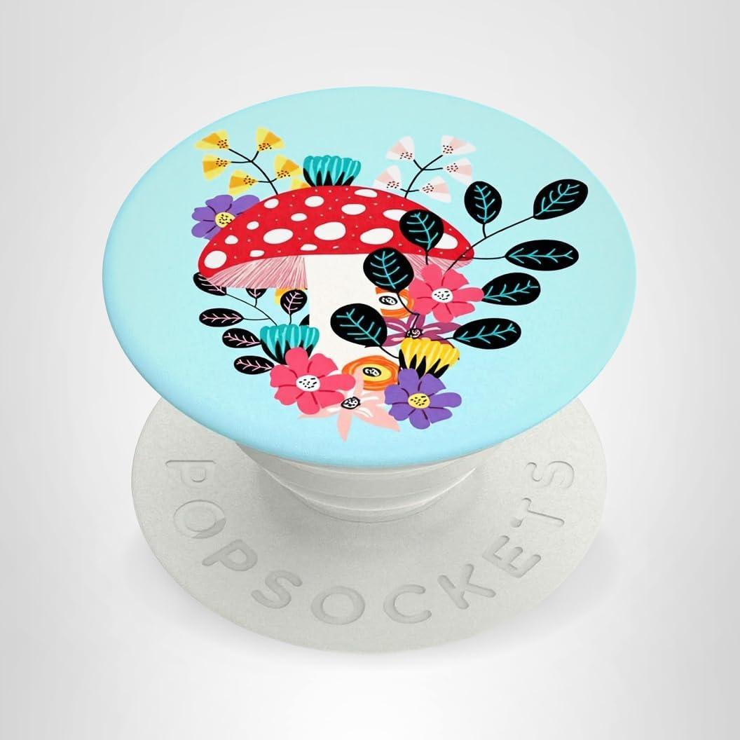 imagePopSockets Phone Grip with Expanding Kickstand Adhesive Grip Enamel Hamsa HandShroom Blooms