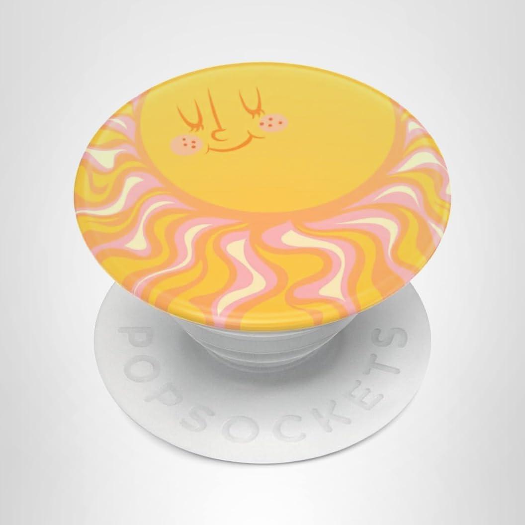 imagePopSockets Phone Grip with Expanding Kickstand Adhesive Grip Enamel Hamsa HandSunny Groove