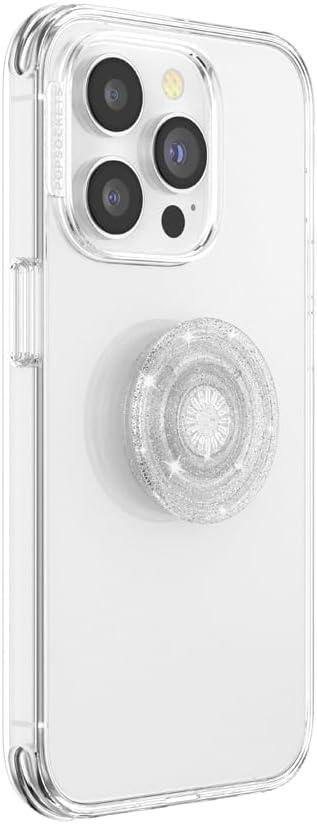 imagePopSockets Phone Grip with Expanding Kickstand Adhesive Grip Glitter PopGrip Star FireClear Glitter