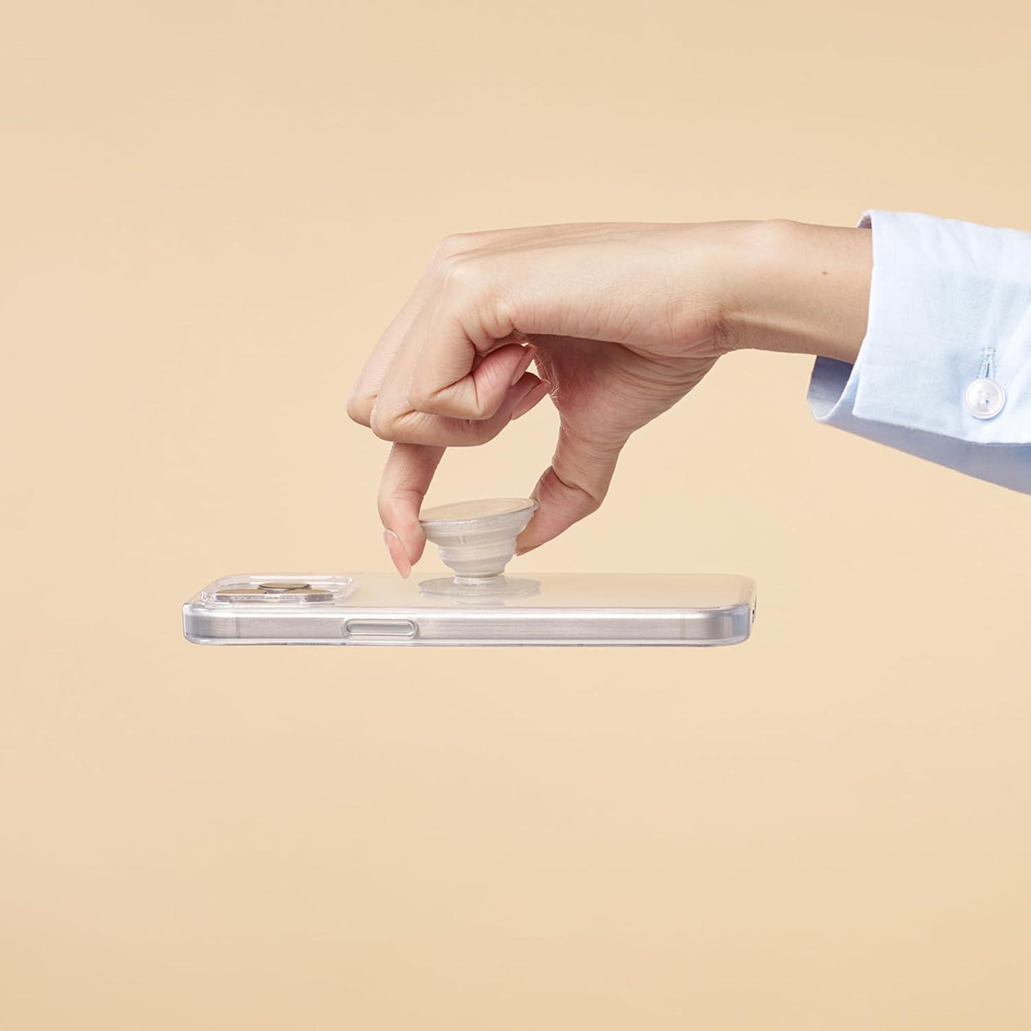 imagePopSockets Phone Grip with Expanding Kickstand Adhesive Grip Glitter PopGrip Star FireClear Glitter