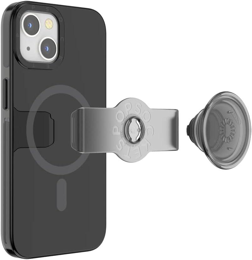 imagePopSockets iPhone 13 Case with Phone Grip and Slide Phone Case for iPhone 13 BlackBlack