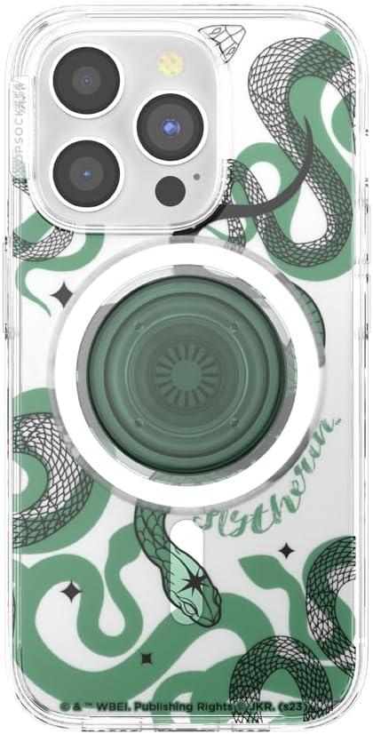 imagePopSockets iPhone 16 Plus Case Compatible with MagSafe Phone Case for iPhone 16 Plus Wireless Charging Compatible Case Only Harry Potter Dark MarkSlytherin