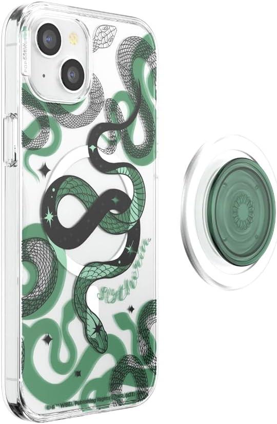 imagePopSockets iPhone 16 Plus Case Compatible with MagSafe Phone Case for iPhone 16 Plus Wireless Charging Compatible Case Only Harry Potter Dark MarkSlytherin