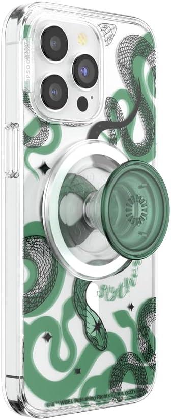 imagePopSockets iPhone 16 Plus Case Compatible with MagSafe Phone Case for iPhone 16 Plus Wireless Charging Compatible Case Only Harry Potter Dark MarkSlytherin