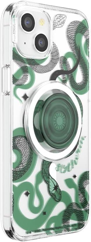 imagePopSockets iPhone 16 Plus Case Compatible with MagSafe Phone Case for iPhone 16 Plus Wireless Charging Compatible Case Only Harry Potter Dark MarkSlytherin
