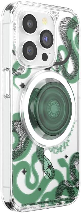 imagePopSockets iPhone 16 Plus Case Compatible with MagSafe Phone Case for iPhone 16 Plus Wireless Charging Compatible Case Only Harry Potter Dark MarkSlytherin