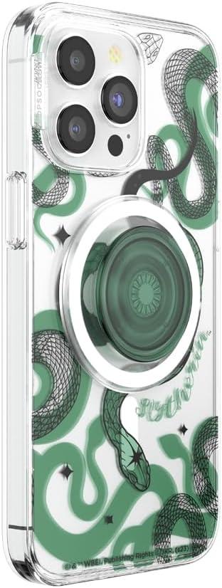 imagePopSockets iPhone 16 Plus Case Compatible with MagSafe Phone Case for iPhone 16 Plus Wireless Charging Compatible Case Only Harry Potter Dark MarkSlytherin