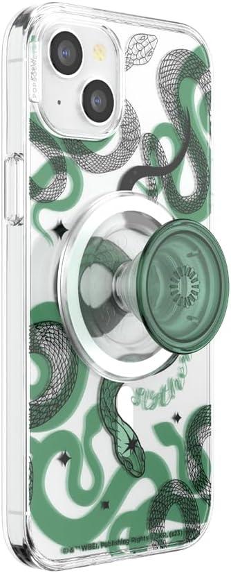 imagePopSockets iPhone 16 Plus Case Compatible with MagSafe Phone Case for iPhone 16 Plus Wireless Charging Compatible Case Only Harry Potter Dark MarkSlytherin