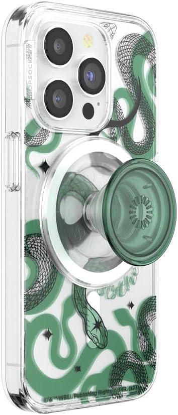 imagePopSockets iPhone 16 Plus Case Compatible with MagSafe Phone Case for iPhone 16 Plus Wireless Charging Compatible Case Only Harry Potter Dark MarkSlytherin