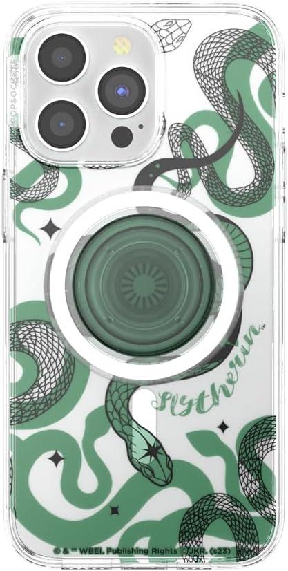 imagePopSockets iPhone 16 Plus Case Compatible with MagSafe Phone Case for iPhone 16 Plus Wireless Charging Compatible Case Only Harry Potter Dark MarkSlytherin