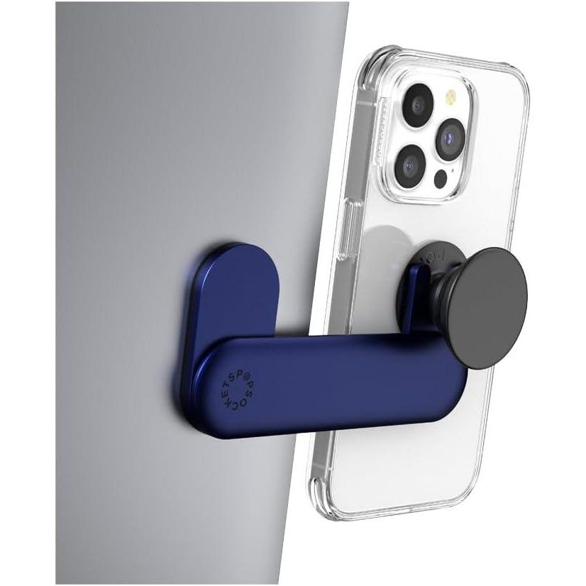 imagePopSockets Laptop Mount for Phone Grip Phone Mount Device Holder for Laptop BlackNavy