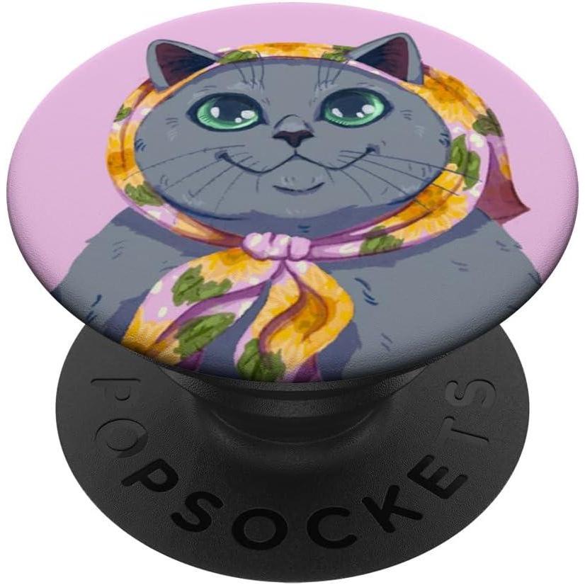 imagePopSockets Phone Grip  Cat PopSocket  Granny Cat PopSockets Adhesive PopGripAdhesive PopGrip