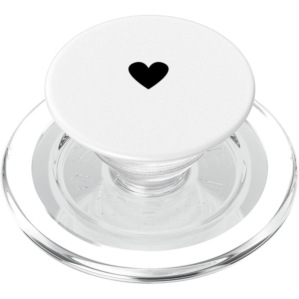 imagePopSockets Phone Grip Heart PopSocket BampW Heart PopSockets PopGrip for MagSafeMagnetic PopGrip