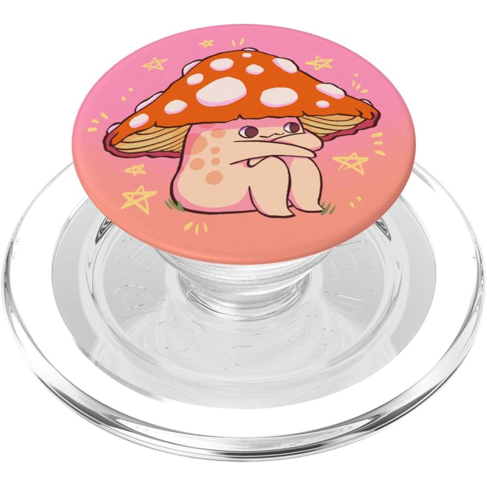imagePopSockets Phone Grip Mushroom PopSocket  Sitting Shroomie PopSockets Adhesive PopGripMagnetic PopGrip