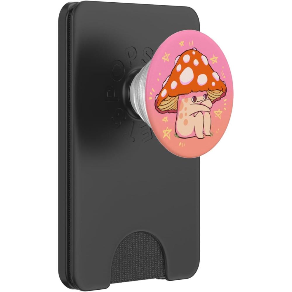 imagePopSockets Phone Grip Mushroom PopSocket  Sitting Shroomie PopSockets Adhesive PopGripMagnetic PopWallet