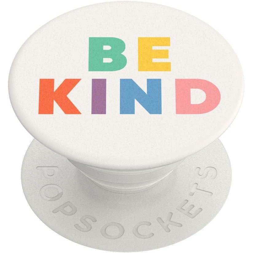 imagePopSockets Phone Grip with Expanding Kickstand Adhesive Grip  Happy BluesJust Be Kind