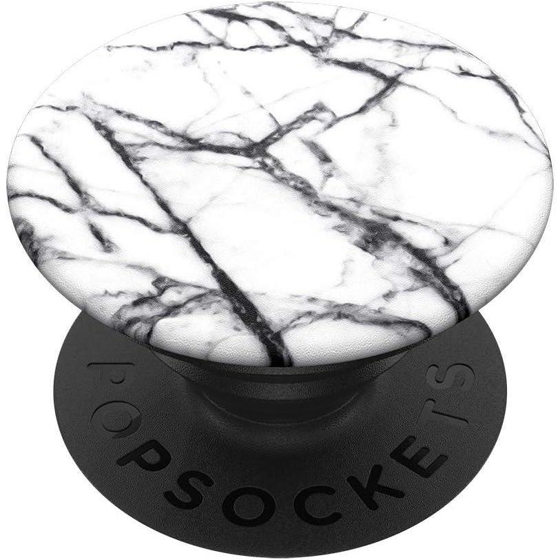 imagePopSockets Phone Grip with Expanding Kickstand Adhesive Grip Rose Gold Lutz MarbleDove Marble