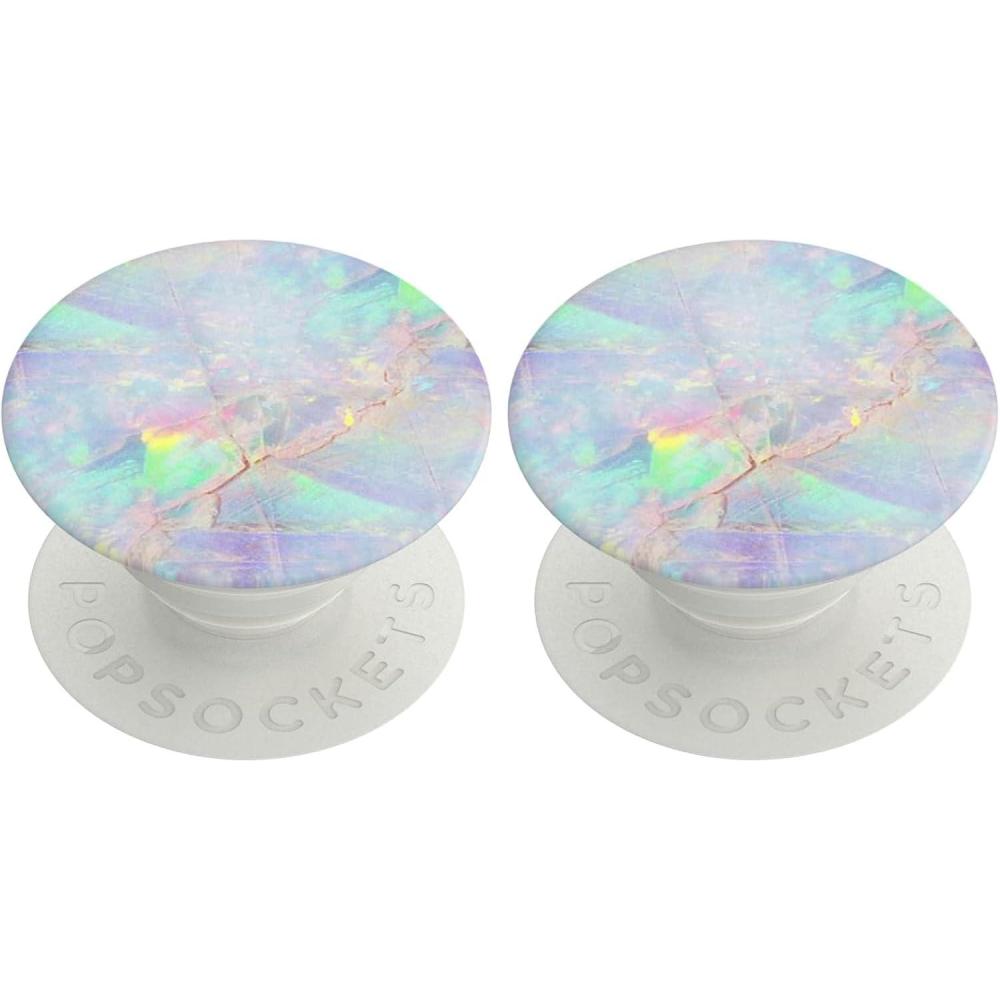 imagePopSockets Phone Grip with Expanding Kickstand Adhesive Grip Rose Gold Lutz MarbleOpal