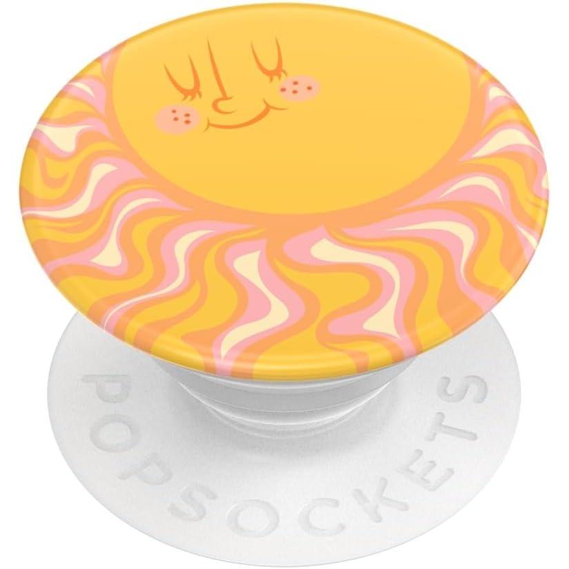 imagePopSockets Phone Grip with Expanding Kickstand Adhesive Grip Enamel Hamsa HandSunny Groove