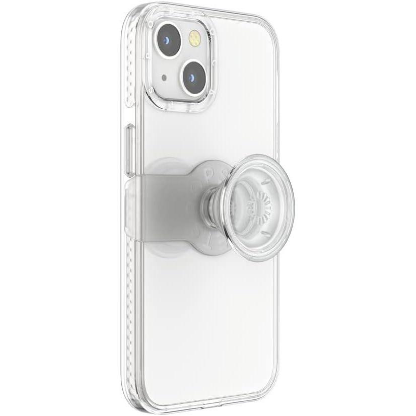imagePopSockets iPhone 13 Case with Phone Grip and Slide Phone Case for iPhone 13 Clear