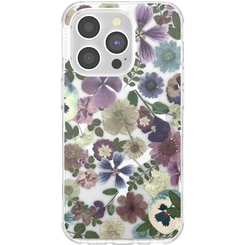 imagePopSockets iPhone 14 Pro Max Case with MagSafe Phone Case for iPhone 14 Pro Max Grip Sold Separately Wireless Charging Compatible  Doily LifePressed Flower