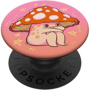 PopSockets Phone Grip– Mushroom PopSocket – Sitting Shroomie PopSockets Adhesive PopGrip(Adhesive PopGrip)