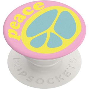 PopSockets Phone Grip for MagSafe with Kickstand, Magnetic Stand, Swappable Top, Secure Hold for iPhone MagSafe Cases, Phone & Tablet Grip – Dusty Rose(Peace Slice)