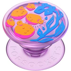 PopSockets Phone Grip for MagSafe with Kickstand, Magnetic Stand, Swappable Top, Secure Hold for iPhone MagSafe Cases, Phone & Tablet Grip – Tidepool Lava Aviation(Pomella)