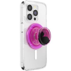 PopSockets Phone Grip for MagSafe with Kickstand, Magnetic Stand, Swappable Top, Secure Hold for iPhone MagSafe Cases, Phone & Tablet Grip – Tidepool Lava Lamp Absinthe(Lava Lamp Pink)