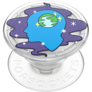 ​​​​PopSockets Phone Grip with Expanding Kickstand, Adhesive Grip – Happy Blues(Open Minded)