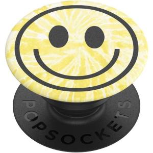 ​​​​PopSockets Phone Grip with Expanding Kickstand, Adhesive Grip – Happy Blues(Tie Dye Smiley)