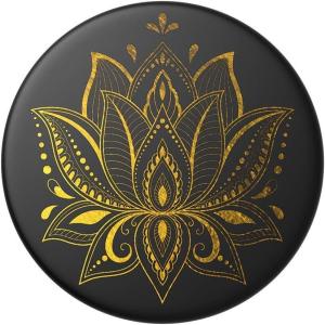 ​​​​PopSockets Phone Grip with Expanding Kickstand, Adhesive Grip – Rose Gold Lutz Marble(Black Prana)