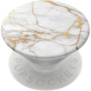 ​​​​PopSockets Phone Grip with Expanding Kickstand, Adhesive Grip – Rose Gold Lutz Marble(Gold Marble)