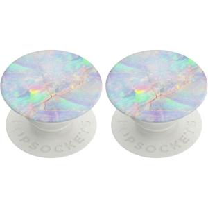 ​​​​PopSockets Phone Grip with Expanding Kickstand, Adhesive Grip – Rose Gold Lutz Marble(Opal)