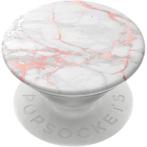 ​​​​PopSockets Phone Grip with Expanding Kickstand, Adhesive Grip – Rose Gold Lutz Marble(Pink Marble)
