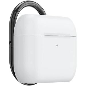 PopSockets PopGrip AirPods Pro Holder, Keychain AirPod Pro Case, Phone Grip Holder – Gunmetal White