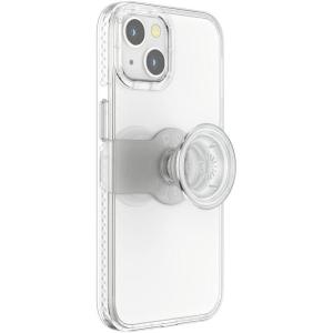 PopSockets iPhone 13 Case with Phone Grip and Slide, Phone Case for iPhone 13 – Clear