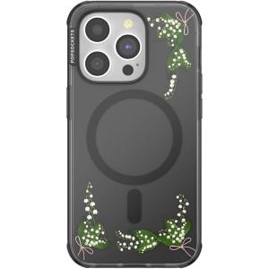 PopSockets iPhone 14 Pro Max Case with MagSafe, Phone Case for iPhone 14 Pro Max, Grip Sold Separately, Wireless Charging Compatible – Doily Life(Lily of the Valley)